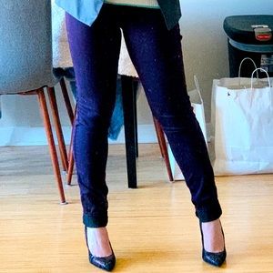 Express Purple soft skinny jeans - 4